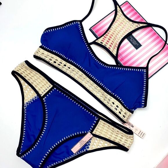 🔥🏖VICTORIA SECRET  swimsuit The Fabulous/push-up  cheeky  New - Picture 1 of 7